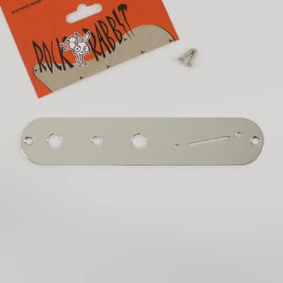 RockRabbit Angled Mini-Switch Aluminum Telecaster Control Plate image 4