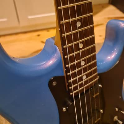 Kramer Pacer Deluxe 1986 Flip Flop Blue Reb Beach Tribute image 4
