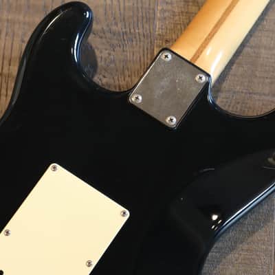 1984-1987 Fender Stratocaster Double-Cut Electric Guitar Black + OHSC image 16