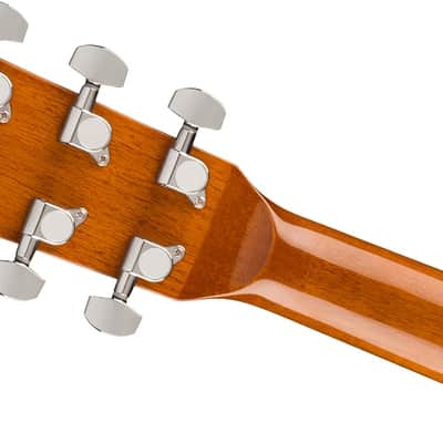Fender CC-140SCE Concert Acoustic Electric Guitar w/ Case. Walnut Fingerboard, Natural image 6