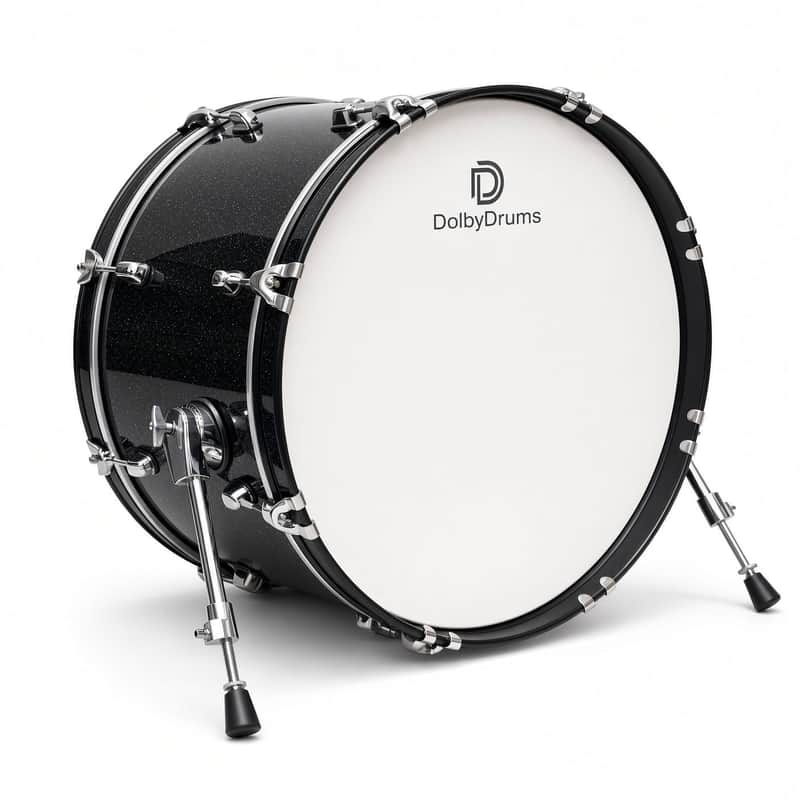 Dolby 20 x 12” Electronic Kick Drum Black Sparkle Bass for Roland Alesis US STOCK - Ships Out Next Business Day image 1
