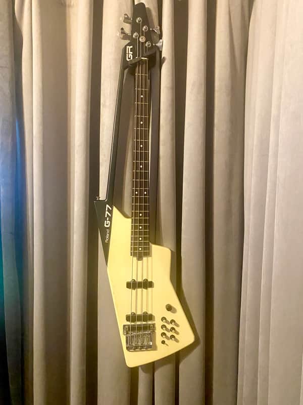 Roland G-77 bass 1985 - cream SER# 000018!   w/ Original case image 1