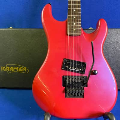 1987-1991 Kramer American Barrett Trans Red 6-String USA Electric Guitar w/Original Case+Floyd Rose image 3