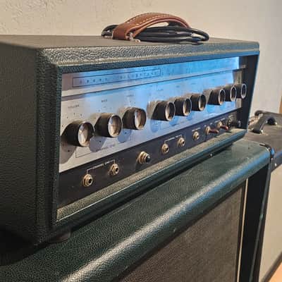 Silvertone Model 1484 Twin Twelve 60-Watt Guitar Head 1960s - Gray image 3