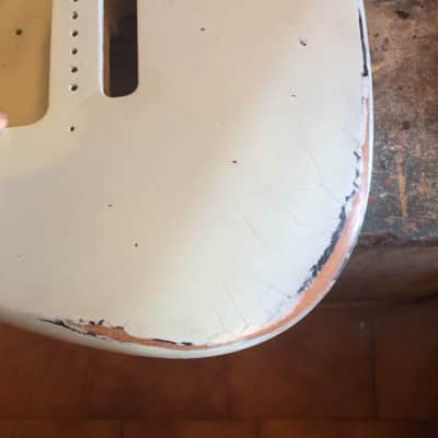 Hand finished Strat Body 2018 Ngs Faded Sonic Blue Relic image 6