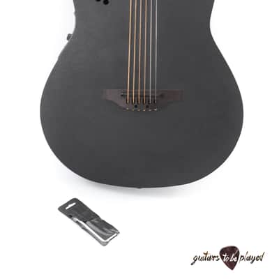 Ovation DS778TX Elite TX Mid Depth D-Scale Acoustic/Electric Guitar - Black image 2