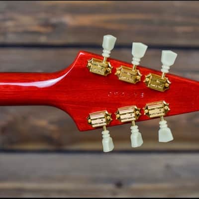 Hamer Korina flying V mid 90's - transluscent Red image 5