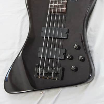 Spector Professional Series Rex Brown 5 Signature 5 String Electric Bass Transparent Black Quilt image 1