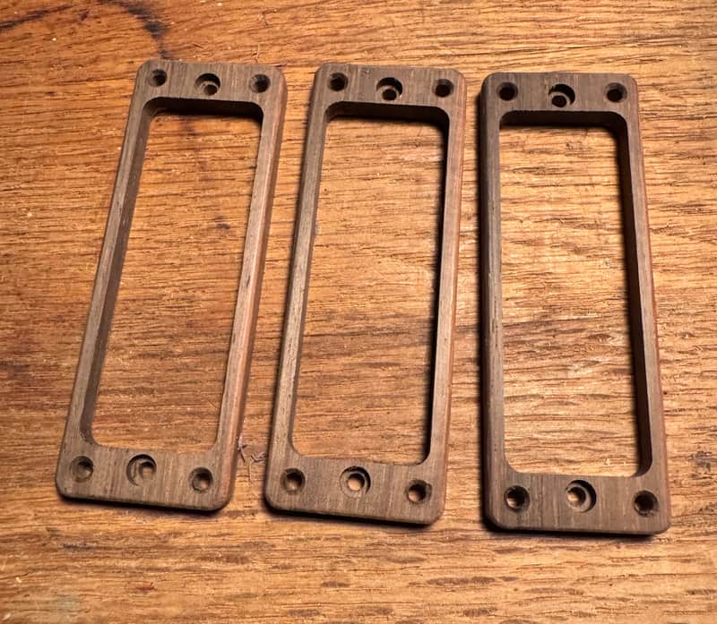 Guilford Guilford Brazilian Rosewood Pickup Ring Set - fits PRS Paul’s Guitar, SAS, NF3 Core, (NF/NF/NF) image 1