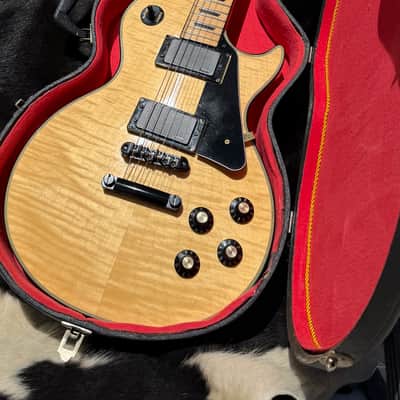 Ventura V2600 w/OHSC / Ibanez IBZ H+H "Lawsuit Les Paul" - Natural Flame Maple - 1976 image 1