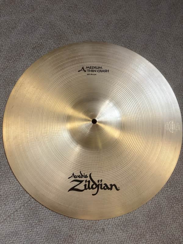 Zildjian A 20" Medium Thin Crash Cymbal (Used) image 1