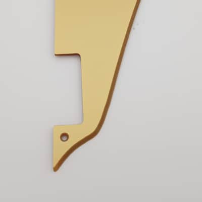 metallic gold acrylic lefthand pickguard for gibson les paul standard image 4