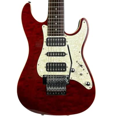 Schecter Japan Progauge 7-String PS600 - Translucent Cherry image 1