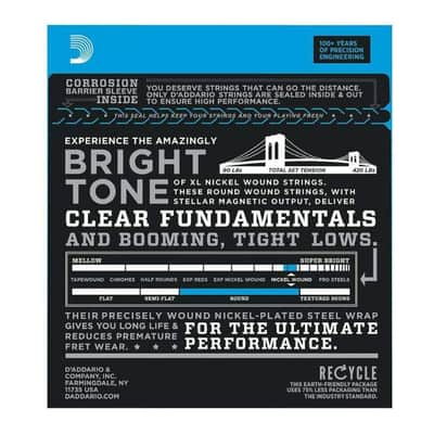 D'Addario EXL170 Nickel Wound Bass Guitar Strings (45-100, Regular Light Long Scale) image 3