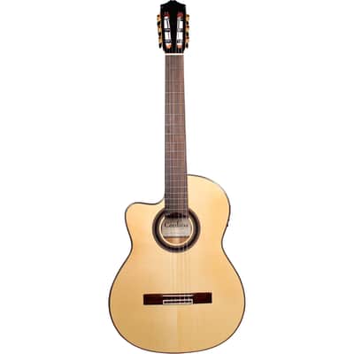 Cordoba GK Studio Negra Left-Handed Flamenco Acoustic-Electric Guitar image 4