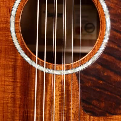 Taylor Catch Custom #44 C24e Grand Auditorium Baritone-8 8-String Acoustic/Electric Guitar - Figured Blackwood with Hardshell Case image 17