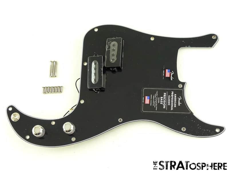 Fender American Professional Classic Precision Bass, LOADED PICKGUARD Black image 1