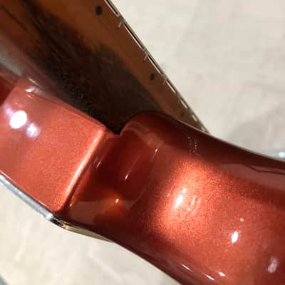 Fender Stratocaster MIM with USA=-made Warmoth Neck 2021 Aged Candy Apple Red image 12