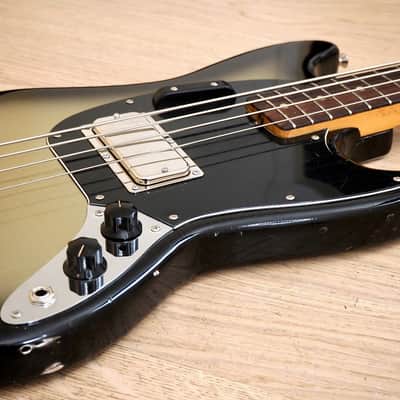 1970s Fender Mustang Bass – Custom Lollar Thunderbird + Riggio Silverburst Relic – 7lbs 13oz image 7