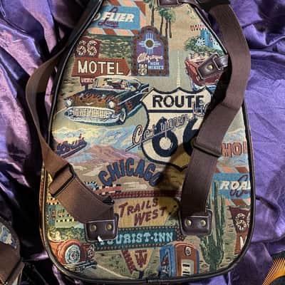 Levy’s CMT20-BAN Tapestry & Leather Acoustic Guitar Gig Bag – Excellent – Discontinued image 2