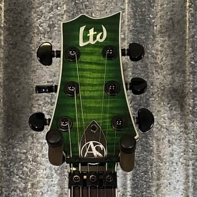 ESP LTD Alex Skolnick AS-1 Lime Burst Guitar & Case #0787 Used image 4