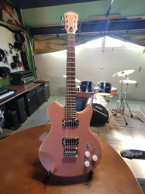 Refurbished and Modified Washburn Lyon LI15 2010 - Metallic Pink image 1