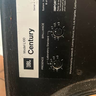 JBL L100 Century 1973-1974 - Black ( painted by previous owner ) image 7
