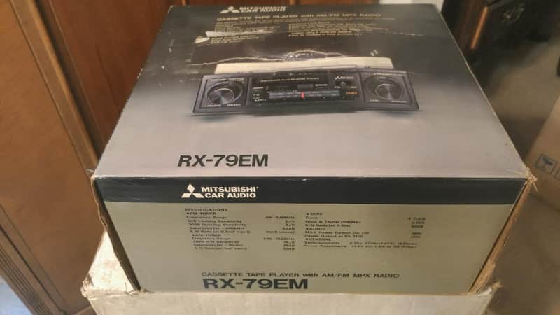 Mitsubishi RX-79EM car cassette player new old stock - 1970's image 1