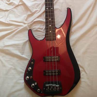 Rare Lefty G&L Interceptor Bass 1985 Two Tone Red/Black image 3