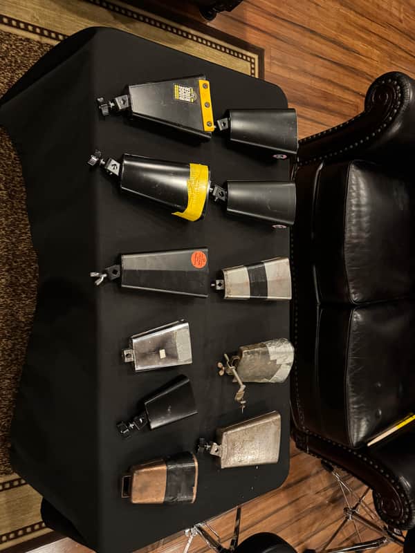 (11) Cowbells.  (7) LP plus Vintage Cowbells