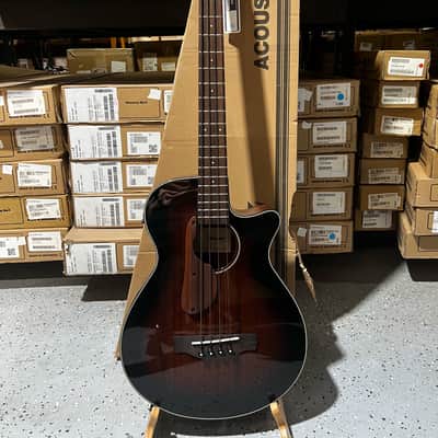 Ibanez AEGB24E AEG Acoustic-electric Bass Guitar - Mahogany Sunburst High Gloss image 1