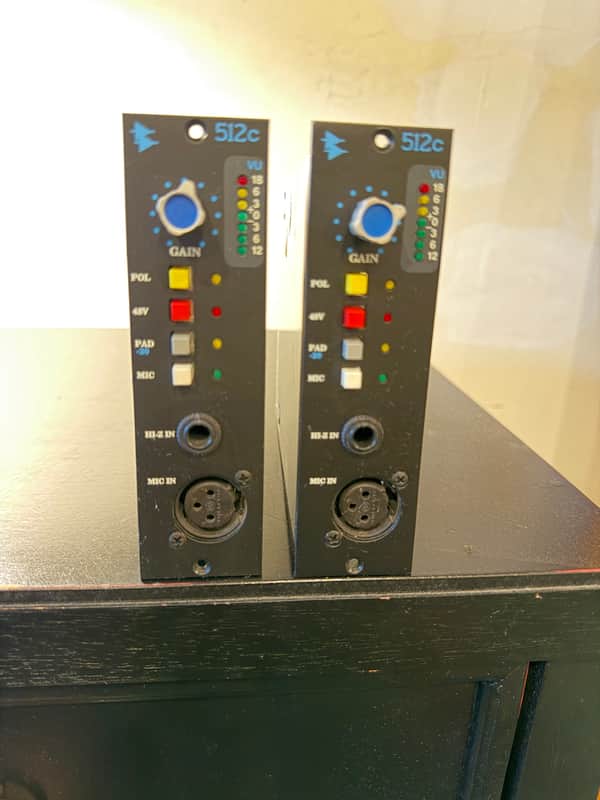 API 512c 500 Series Mic Preamp Module 2000 - Present - Black image 1
