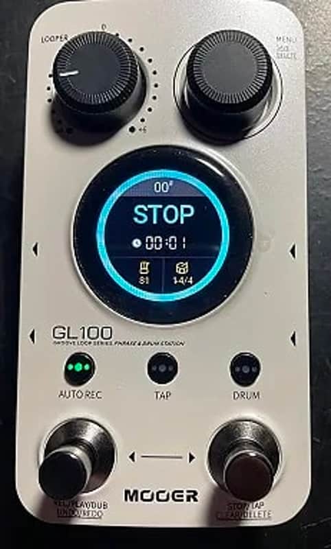 Mooer GL100 LOOPER PEDAL DRUM MACHINE 2024 - WHITE image 1