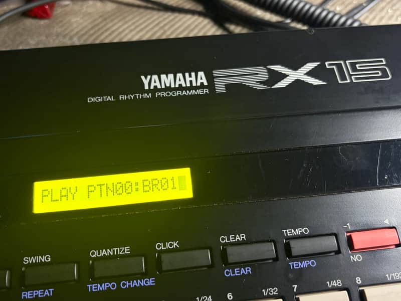 Yamaha RX15 Digital Rhythm Programmer 1980s - Black - MODDED - SERVICED image 1