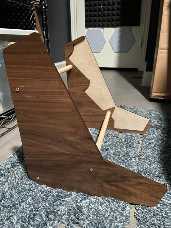 Unknown Laser Cut 3-tier stand/ Wood Cheeks for moog mother 32, dfam, subharmonicon, labyrinth, spectravox image 1