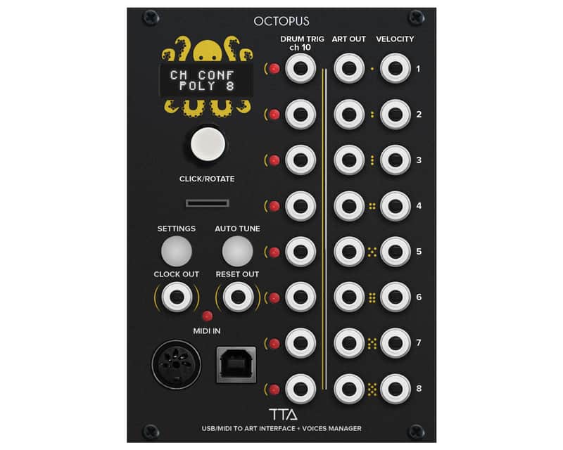 Tiptop Audio Octopus - USB/Midi to ART Interface + Voice Manager image 1