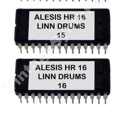 LinnDrum Lm2  Sounds for Alesis HR-16 / Hr-16B  - Eprom Upgrade Set OS 2.0 + Linn Drum Sounds Rom HR-16 HR16B