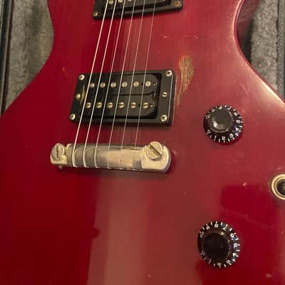 Gibson The Hawk 1996 - Red - VINTAGE - ALL ORIGINAL - Hardshell Case - Headstock/Neck Repair image 11