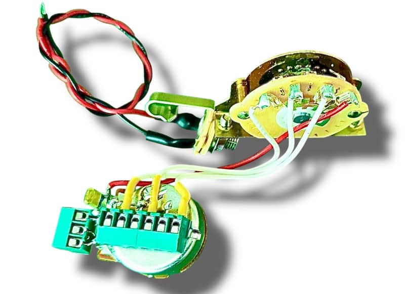 Strat Solderless HSS Wiring Harness 1 500k Volume 5 way Switch Jake E. Lee Wiring image 1