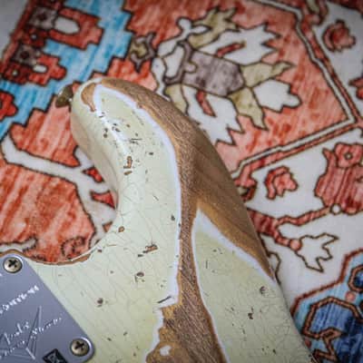 FENDER USA Custom Shop '56 Reissue Stratocaster Ltd Super Hvy Relic "Ivory" (2023) image 21