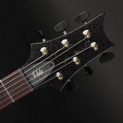PRS S2 Vela Semi-Hollow, Mahogany Neck in Black Rainbow Holoflake #S2085375 image 7