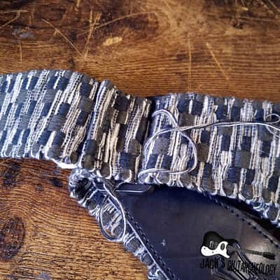 Levy's Leathers Woven/Poly Guitar Strap *USED* (2010s - Black/Grey) image 7