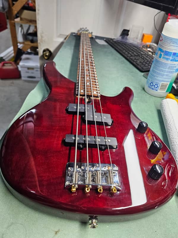 Yamaha TRBX174EW 4-string Bass 2010s - Root Beer image 1