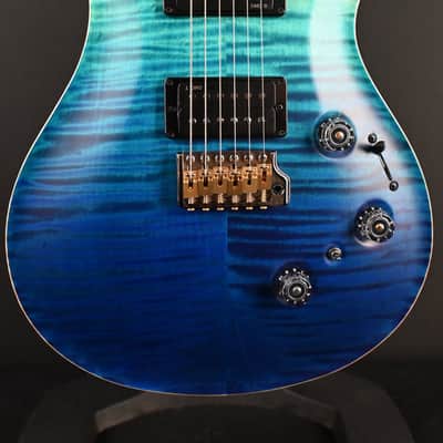 PRS Wood Library Custom 24 Piezo 10-Top Blue Fade #067 image 3