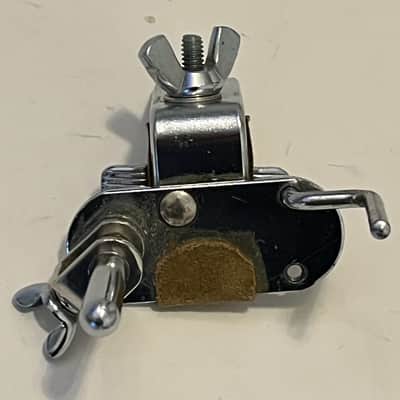 Ludwig Vintage Cowbell/Wood Block Bass drum holder 1960s Chrome image 9