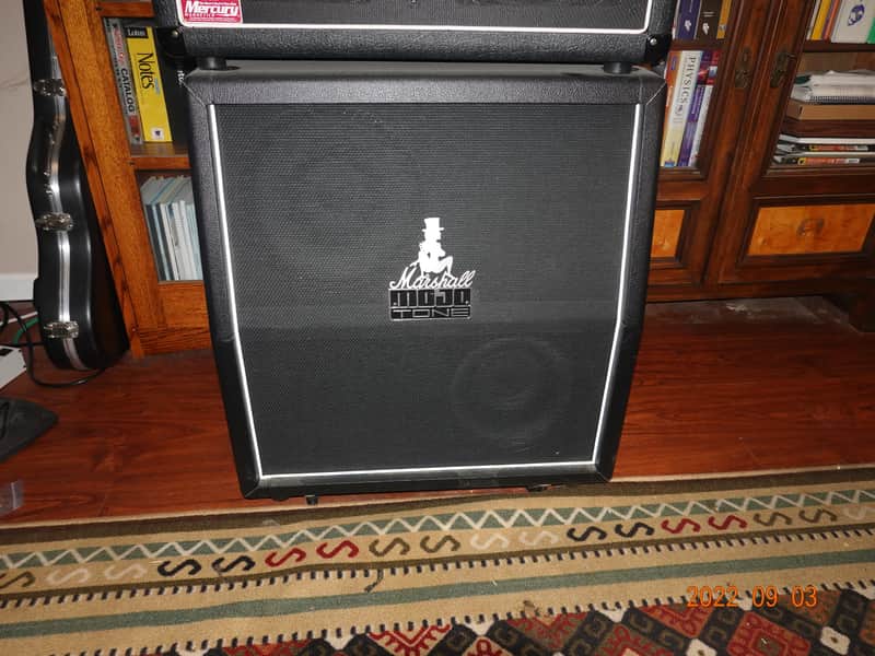 2 Slant Cabs. A pair of Mojotone/Celestion British Style Custom Baltic Birch 2x12 Slant Cab Celestion Vintage/Heritage 2017 Black Tolex image 1