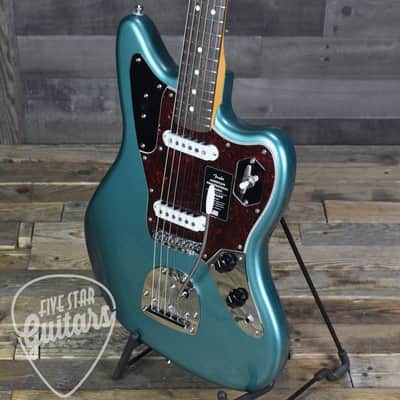 Mint Fender American Professional Classic Jaguar Rosewood Fingerboard Faded Sherwood Green Metallic Included: Deluxe Gig Bag image 11