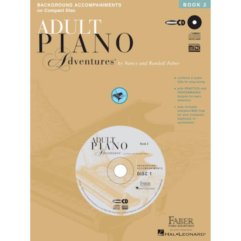 Adult Piano Adventures | All-in-One Piano Course | For Book 2 (CDs Only) image 1