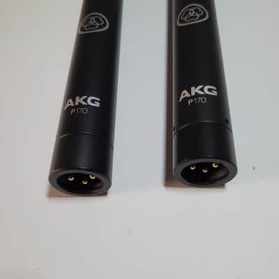 Pair of AKG P170 Small Diaphragm Cardioid Condenser Microphone - Black image 2