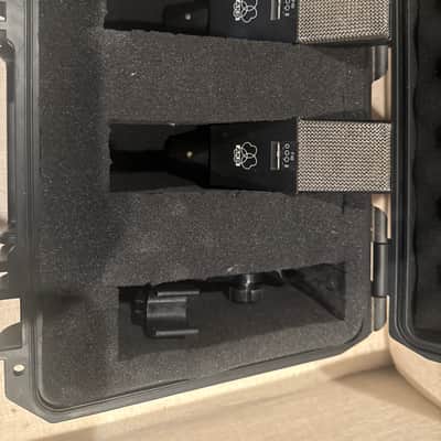 2x AKG C414 EB  1970s P48 great stereo pair image 2